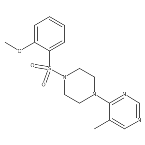 4-(4-((2-Methoxyphenyl)sulfonyl)piperazin-1-yl)-5-methylpyrimidine结构式