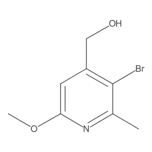 (3-Bromo-6-methoxy-2-methylpyridin-4-yl)methanol Structure