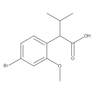 2-(4-Bromo-2-methoxyphenyl)-3-methylbutanoic acid结构式