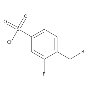 4-(Bromomethyl)-3-fluorobenzenesulphonyl chloride Structure