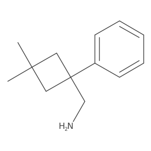 (3,3-Dimethyl-1-phenylcyclobutyl)methanamine结构式