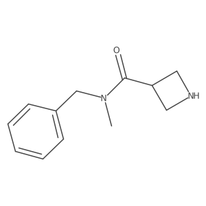 N-benzyl-N-methylazetidine-3-carboxamide结构式