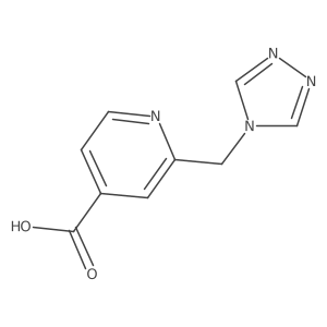 2-(1,2,4-Triazol-4-ylmethyl)pyridine-4-carboxylic acid结构式