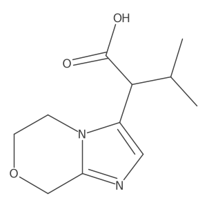 2-{5H,6H,8H-imidazo[2,1-c][1,4]oxazin-3-yl}-3-methylbutanoic acid Structure