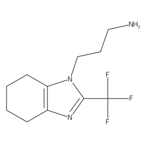 3-[2-(trifluoromethyl)-4,5,6,7-tetrahydro-1H-1,3-benzodiazol-1-yl]propan-1-amine Structure