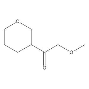 2-Methoxy-1-(oxan-3-yl)ethan-1-one结构式