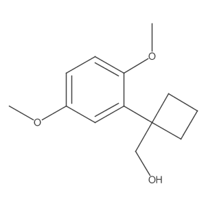 [1-(2,5-Dimethoxyphenyl)cyclobutyl]methanol Structure