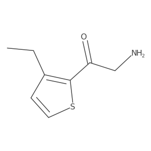 2-Amino-1-(3-ethylthiophen-2-yl)ethan-1-one Structure