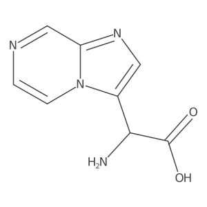 2-Amino-2-{imidazo[1,2-a]pyrazin-3-yl}acetic acid结构式