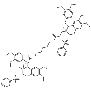 Atracurium besylate, (1R,2R,1'S,2'R)-(+/-)- Structure