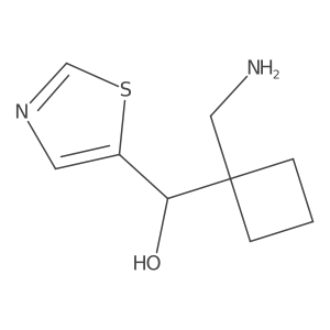 [1-(Aminomethyl)cyclobutyl](1,3-thiazol-5-yl)methanol Structure