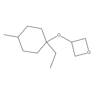3-{[1-(Iodomethyl)-4-methylcyclohexyl]oxy}oxetane Structure