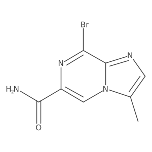 8-Bromo-3-methylimidazo[1,2-a]pyrazine-6-carboxamide结构式