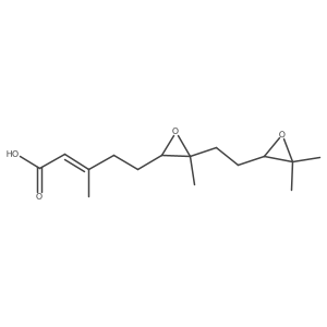 5-[3-[2-(3,3-Dimethyl-2-oxiranyl)ethyl]-3-methyl-2-oxiranyl]-3-methyl-2-pentenoic acid Structure