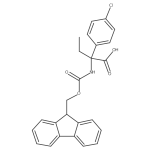 2-(4-chlorophenyl)-2-({[(9H-fluoren-9-yl)methoxy]carbonyl}amino)butanoic acid Structure