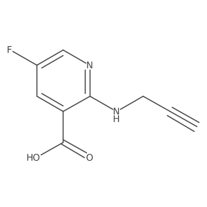 5-Fluoro-2-[(prop-2-yn-1-yl)amino]pyridine-3-carboxylic acid Structure