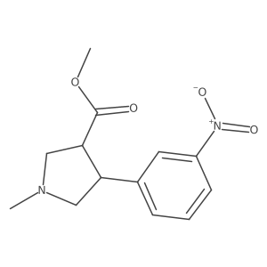 Methyl 1-methyl-4-(3-nitrophenyl)pyrrolidine-3-carboxylate Structure