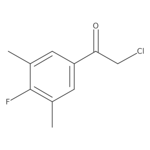 2-Chloro-1-(4-fluoro-3,5-dimethylphenyl)ethan-1-one Structure