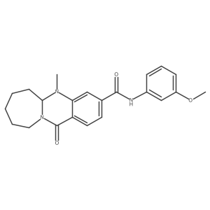 N-(3-methoxyphenyl)-5-methyl-12-oxo-5,5a,6,7,8,9,10,12-octahydroazepino[2,1-b]quinazoline-3-carboxamide Structure