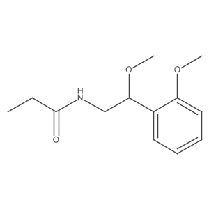 N-(2-methoxy-2-(2-methoxyphenyl)ethyl)propionamide Structure