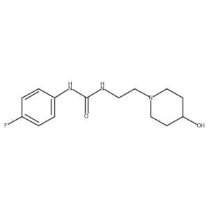 1-(4-Fluorophenyl)-3-[2-(4-hydroxypiperidin-1-yl)ethyl]urea Structure