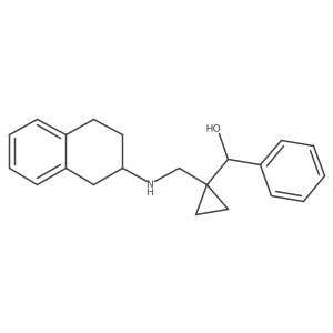 Phenyl(1-(((1,2,3,4-tetrahydronaphthalen-2-yl)amino)methyl)cyclopropyl)methanol结构式