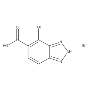 4-hydroxy-1H-1,2,3-benzotriazole-5-carboxylic acid hydrobromide Structure