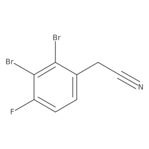 2,3-Dibromo-4-fluorophenylacetonitrile Structure
