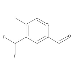 4-(Difluoromethyl)-5-iodopicolinaldehyde Structure
