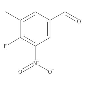 4-Fluoro-3-methyl-5-nitrobenzaldehyde结构式