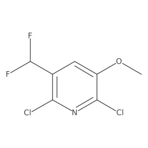 2,6-Dichloro-3-(difluoromethyl)-5-methoxypyridine Structure