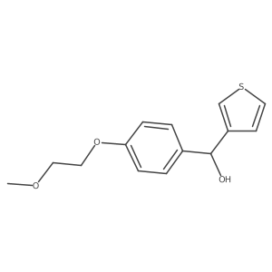 (4-(2-Methoxyethoxy)phenyl)(thiophen-3-yl)methanol Structure