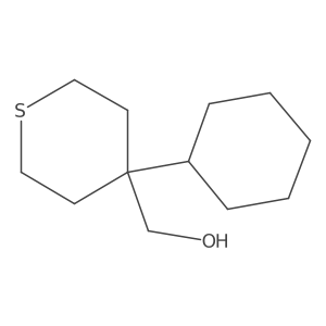 2H-Thiopyran-4-methanol, 4-cyclohexyltetrahydro- Structure