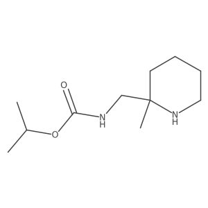 propan-2-yl N-[(2-methylpiperidin-2-yl)methyl]carbamate结构式
