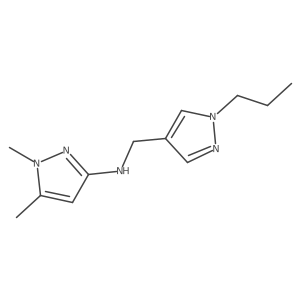 1,5-dimethyl-N-[(1-propyl-1H-pyrazol-4-yl)methyl]-1H-pyrazol-3-amine结构式