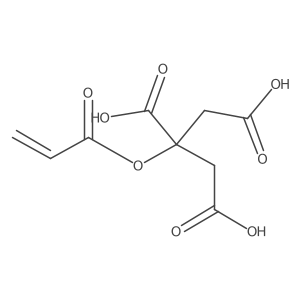 2-[(1-Oxo-2-propen-1-yl)oxy]-1,2,3-propanetricarboxylic acid Structure