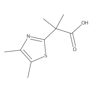 2-(Dimethyl-1,3-thiazol-2-yl)-2-methylpropanoic acid Structure