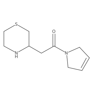 1-(2,5-Dihydro-1H-pyrrol-1-yl)-2-(thiomorpholin-3-yl)ethan-1-one结构式