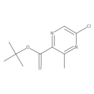 tert-Butyl 5-chloro-3-methylpyrazine-2-carboxylate结构式