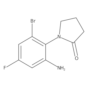 1-(2-Amino-6-bromo-4-fluorophenyl)pyrrolidin-2-one结构式