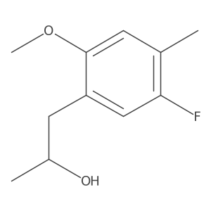 1-(5-Fluoro-2-methoxy-4-methylphenyl)propan-2-ol结构式