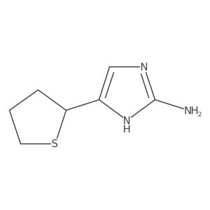 5-(thiolan-2-yl)-1H-imidazol-2-amine结构式