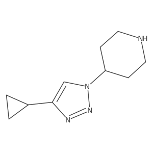 4-(4-Cyclopropyltriazol-1-yl)piperidine结构式
