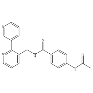 N-({[2,3'-bipyridine]-3-yl}methyl)-4-acetamidobenzamide结构式