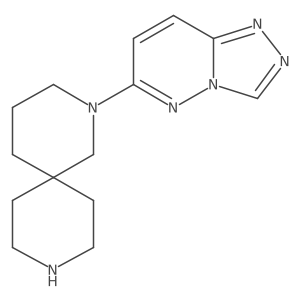 2-(1,2,4-Triazolo[4,3-b]pyridazin-6-yl)-2,9-diazaspiro[5.5]undecane结构式