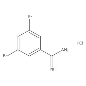 3,5-Dibromobenzimidamide hydrochloride结构式