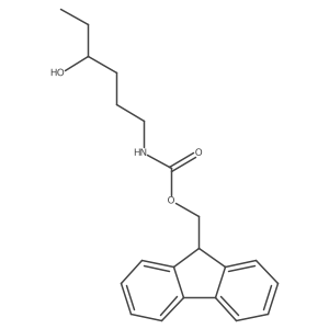 (9H-fluoren-9-yl)methyl N-(4-hydroxyhexyl)carbamate结构式