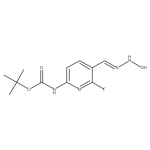 Tert-butyl (6-fluoro-5-((2-hydroxyhydrazineylidene)methyl)pyridin-2-yl)carbamate Structure