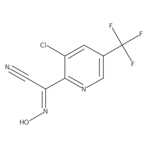 [3-Chloro-5-(trifluoromethyl)pyridin-2-yl](hydroxyimino)acetonitrile结构式