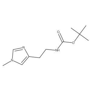 [2-(1-methyl-1H-imidazol-4-yl)-ethyl]-carbamic acid tert-butyl ester Structure